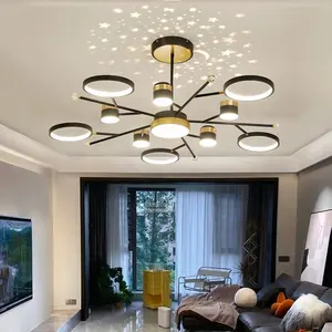 Illuminazione del cielo stellato per la decorazione del soggiorno camera da letto Loft sala da pranzo cucina isola Nursery lampadario moderno nuovo apparecchio per lampada a LED