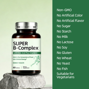 Vitaminas del Complejo B con Vitamina C y Ácido Fólico, Vitaminas para la Salud Inmunológica, Apoyo Energético, Estado de Ánimo y Rendimiento Cognitivo - Product Image 5