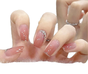 Marque privée Nouveaux ongles français Tip Short Home Press on Nails Vente en gros de haute qualité 10 pièces en acrylique <span class=keywords><strong>Faux</strong></span> ongles de luxe - Product Image 1