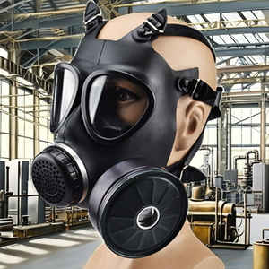 适用于带40毫米活性炭过滤器的喷漆呼吸器和口罩战术防毒面具救生化学防毒面具 - Product Image 2