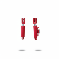 Cylindre hydraulique en acier multi-étages haute pression avec pompe pour remorques minières et de carrières, double action