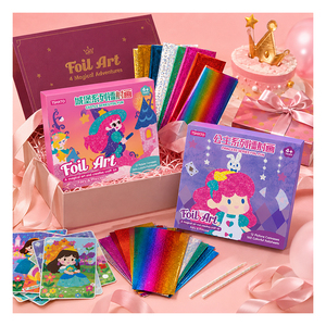 Hands On Foil Decoration Project For Young Artists Includes Pattern Boards Bright Sheets And Simple Pressing <b>Tools</b> - Product Image 6