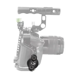 Camera Clamp Nato Rail Clamp Arri Rosette Adapter For Camera DSLR Shoulder Rig For Camera Wooden Handle