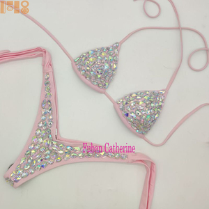 Nouveau 2026 Haut de samba <span class=keywords><strong>sexy</strong></span> pour <span class=keywords><strong>femme</strong></span>, soutien-gorge à armatures orné de pierres, tenue de spectacle pour danse du ventre, scène, soirée, boîte de nuit - Product Image 6