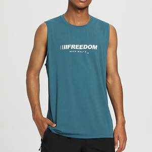 Custom Men's Streetwear Workout Hooded Sports Cut-Off T Shirt With Sleeveless Hoodies - Product Image 1