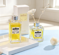 Diffuseur de parfum de luxe écologique 180 ml 250 ml, flacon en verre ambré pour huiles essentielles, flacon de parfum, flacon diffuseur à bâtonnets