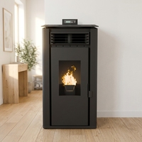 Poêle à granulés de bois PANSEE PS-60 à haute efficacité, alimentation automatique, sans fumée, pour le chauffage intérieur des appartements