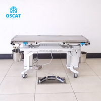 Table chirurgicale vétérinaire électrique OSCAT, table d'opération pour animaux de compagnie inclinable en acier inoxydable pour clinique vétérinaire