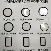 Film protecteur d'écran de montre en PMMA à bords incurvés, transparent et souple, pour Haylou Mibro Amazfit Huawei Apple Samsung Redmi Smart Watch