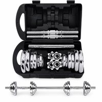 Haltères en acier électrolytique Luster de 40 LBS, ensemble d'haltères portables réglables pour l'entraînement à domicile, fourni par le fabricant