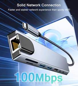 Station d'accueil 8 en 1 avec <span class=keywords><strong>HDMI</strong></span> 4K, Ethernet RJ45 100M BPS, PD 100W, Hub <span class=keywords><strong>USB</strong></span> C, <span class=keywords><strong>adaptateur</strong></span> Ethernet <span class=keywords><strong>HDMI</strong></span> pour MacBook, Huawei - Product Image 4
