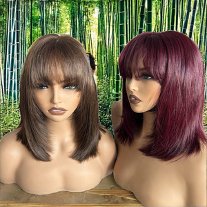 <span class=keywords><strong>ELI</strong></span> Perruque Lace Front Wig naturelle brésilienne vierge Remy transparente style Yaki pour dentelle sans colle pour femmes européennes et américaines - Product Image 2