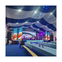 Tente d'exposition extérieure de grande taille 15x30m 20x50m, hall d'exposition semi-permanent temporaire pour grandes foires commerciales