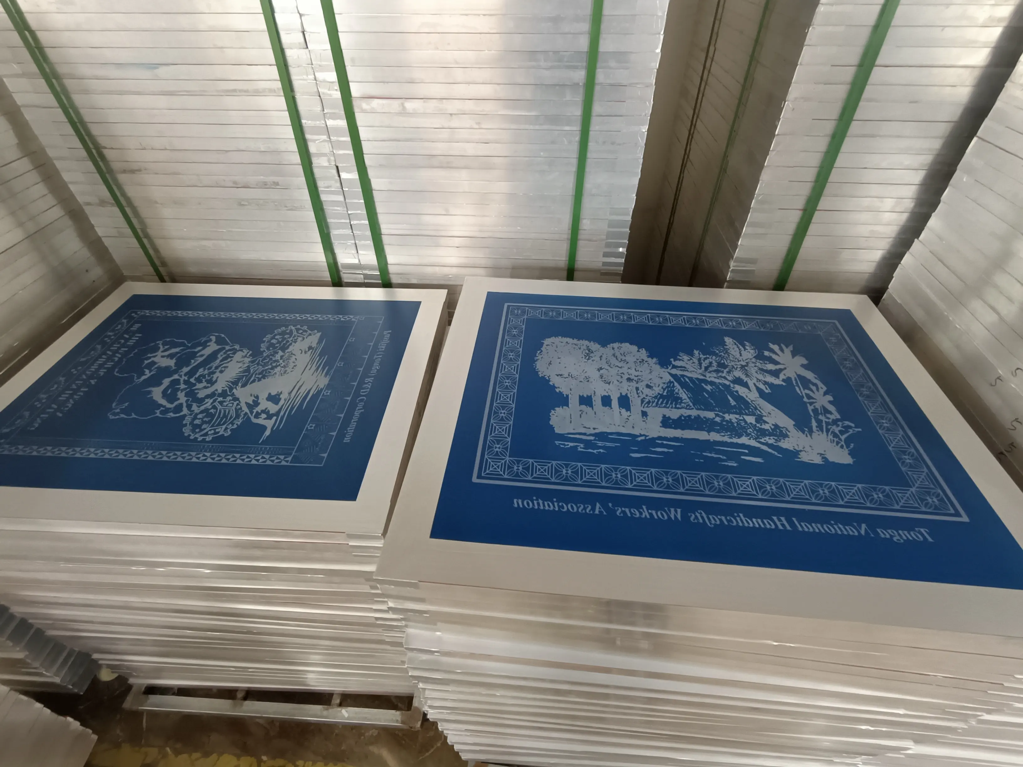 Personalisasi gambar terbakar bingkai aluminium sablon sablon sablon stensil layar sutra untuk Printer layar