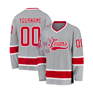 Tùy Chỉnh Hockey Jersey Thăng Hoa Hoặc Thêu Thiết Kế Lưới Thoáng Khí Polyester Vải Dài Tay Áo Đội Trang Phục Cho Giải Đấu - Product Image 5