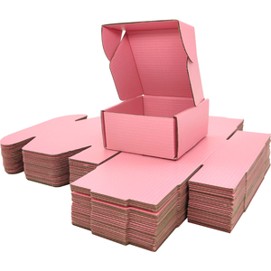 Caja de Cartón Corrugado Reciclable Impresa Personalizada con Laminado Mate para Envío - Product Image 1