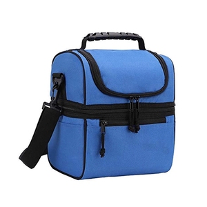 Fashionable Large Insulated <b>Lunch</b> <b>Box</b> Cooler Tote <b>Bag</b> Double Deck for Adults-Men and Women - Product Image 5