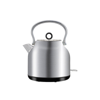Bouilloire électrique en acier inoxydable à chauffe rapide 240V avec base rotative pour hôtels et hôtellerie de luxe