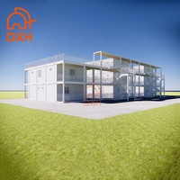 Maison préfabriquée en conteneurs démontables à 3 étages, hôtel, dortoir, appartement, hôpital modulaire en conteneurs préfabriqués