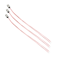 Resistor NTC Thermistor 10k 50k 190mm 3435 3950 4*10mm Sensor Suhu NTC untuk Mesin Cuci Piring Tahan Air OEM ODM ISO9001
