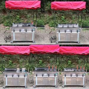 รถขายอาหารเคลื่อนที่แบบรถพ่วงสแตนเลส รถขายไอศกรีมสำหรับขายอาหารว่างเร็ว รถขายฮอทดอกแบบปรับแต่งได้สำหรับธุรกิจจัดเลี้ยง - Product Image 4