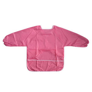 Hot Sale <b>Kids</b> Smock Waterproof <b>Kid</b> Apron for Art <b>Painting</b> Drawing Pink Nylon or PVC Apron Custom Print Logo <b>Kids</b> Sleeve Smock - Product Image 3