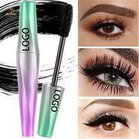 Mascara pour les yeux marque privée personnalisé vente en gros étanche Vegan allongement des cils Mascara 4D soie Volume Extensions Mascara crème