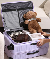 Nouvelle valise multifonctionnelle à ouverture latérale, grande capacité, extensible, avec poignée télescopique, fabrication directe OEM/ODM