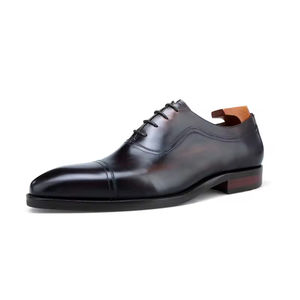 Chaussures Richelieu décontractées et habillées pour hommes en cuir véritable, à lacets, de qualité supérieure, les plus vendues, modèle Evergreen - Product Image 5
