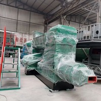 Extrudeuse de briques en argile à haute productivité à deux étages contrôlée par PLC, machine automatique de fabrication de briques creuses rouges pour la production de briques