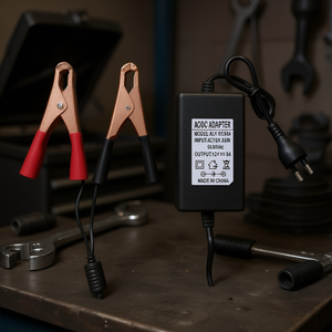 เครื่องชาร์จแบตเตอรี่ 12V 5A สำหรับแบตเตอรี่ตะกั่วกรด อะแดปเตอร์ AC DC พร้อมแคลมป์ - Product Image 3