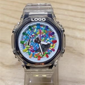 Montre de luxe de haute qualité à marque privée, cadran personnalisé avec logo, mouvement 3ATM, luminescent, en acier inoxydable, montre à quartz pour hommes - Product Image 1