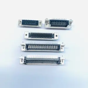 Vente chaude Femelle SCSI Connecteur R/A PCB 14pin 20pin 26pin 36pin 50pin 68pin 100pin Femelle MDR SCSI Connecteur