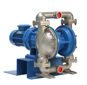 Pompe à diaphragme professionnelle de 2 pouces en acier inoxydable 316L, grand débit, résistante à la corrosion, pompe de transfert KMD20SS316L Elec - Product Image 2
