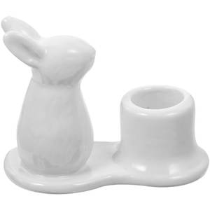 Support de bougie et <span class=keywords><strong>chandelier</strong></span> en céramique nordique de luxe, fait main et personnalisé, en forme d'arbre, pour bougies chauffe-plat de Pâques - Product Image 2