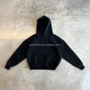 เสื้อมีฮู้ดสำหรับผู้ชายผ้าคอตตอนผ้าเกล็ดปลาแบบ100% สไตล์สตรีทแวร์เนื้อผ้าเทอร์รี่400ออกแบบได้ตามต้องการ - Product Image 4