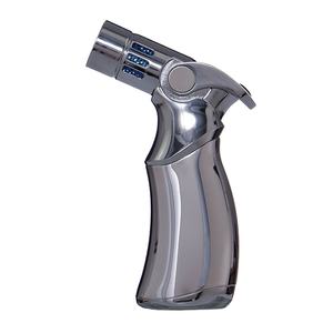 Flamme puissante de bonne qualité facile pour le charbon de bois rechargeable Logos personnalisés cigare BBQ Jet briquet torche oblique - Product Image 1