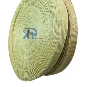Proveedores de correas de fibra de aramida de cinta tejida de mecha de kevlars de tamaño personalizado ignífugo de 25mm de alta calidad