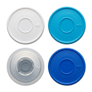Direction Arrow Embossed Easy Open Flip Off Aluminum Plastic Caps Multi Tone for Peptide Raw Material Storage Xilin Vial Sealing - Product Image 1