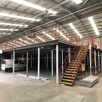 Plateforme de plancher en mezzanine à structure en acier pour stockage industriel