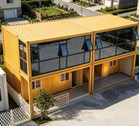 Maison conteneur pliable industrielle à 2 étages, pliable en Z, étanche, modulaire, préfabriquée, mobile, en stock, livraison rapide