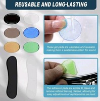 Wholesale Silicone Drum Dampening Gels Drum Silencers Pads Soft Moon Gels for Drums Tone Control