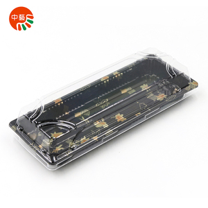 Envase de Plástico Rectangular Desechable Personalizado para Sushi y Ensaladas, Caja para Llevar Comida con Opción de Azúcar, Precio de Fábrica - Product Image 3