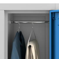 Armoire de rangement pour vêtements de travail industrielle, casier métallique à deux portes pour employés