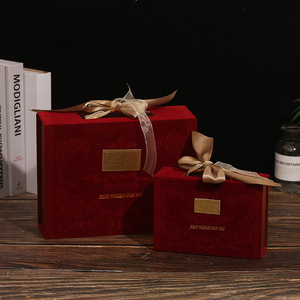 Sobres de lujo Cajas de pasteles de comida Embalaje Diseño de impresión Cajas de regalo de papel Cajas de pastel de luna con asas - Product Image 2