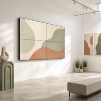 Mur vidéo LCD IPS ultra-mince de 46 pouces, cadre de 1,8 mm, luminosité de 700 cd/m², anti-reflet, écran de jonction mural pour salle d'exposition