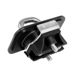 Locks For Ford F150 F250 F350 15-21 <b>Black</b> Metal Trailer Hitch Receiver Mounting <b>Bracket</b> With U-Bolt And Plate - Product Image 5