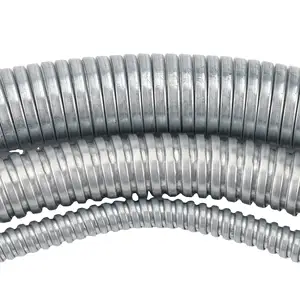 Interlock Exhaust Conveying Hose Coated Good Sealing Etm Flexible Cable Protection Stainless Steel Rigid Electrical Conduit