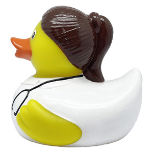 <span class=keywords><strong>Canard</strong></span> en caoutchouc personnalisé Doctor Rubber Duck, 3 pouces, canards en caoutchouc jaunes uniques, jouets de bain - Product Image 5