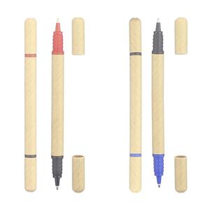 2026 Trending Products Supplier Eco-Friendly Dual <b>Refill</b> Ballpoint <b>Pens</b> Recycled Paper Dual Pencils for Business Promotion Gift - Product Image 5